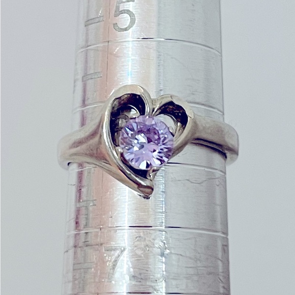 925 silver Amethyst Size 6 - Picture 3 of 3